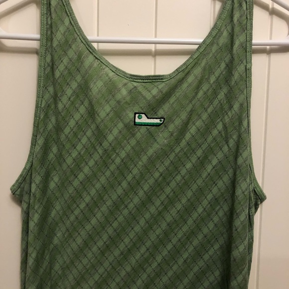 Green Swimsuit cover-up dress. - Picture 3 of 8